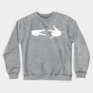 Peace Love And Rock 'N Roll Crewneck Sweatshirt